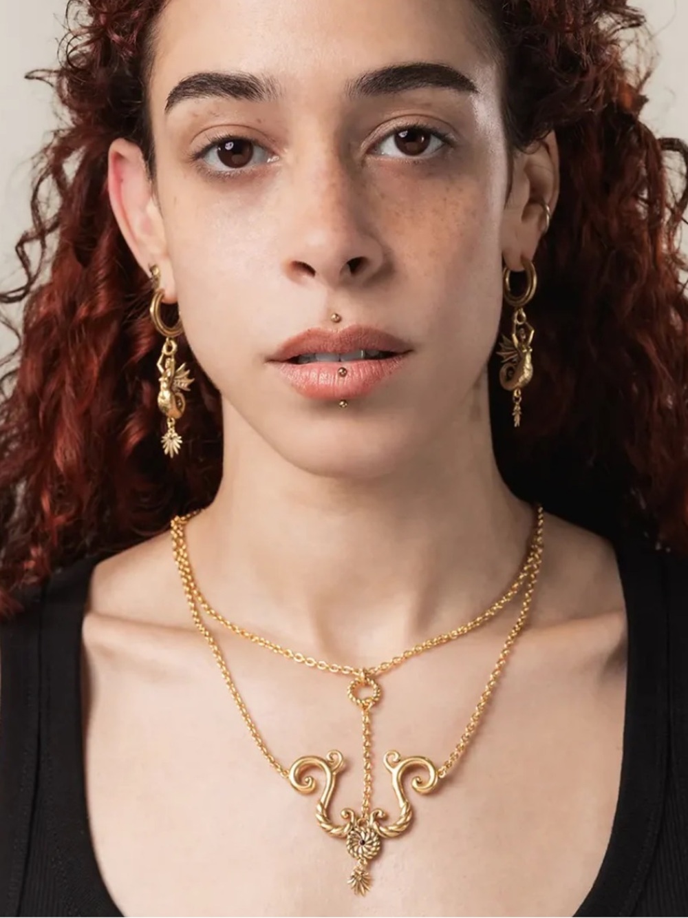 PunkYouth TIDEWORN KNOT NECKLACE (gold)